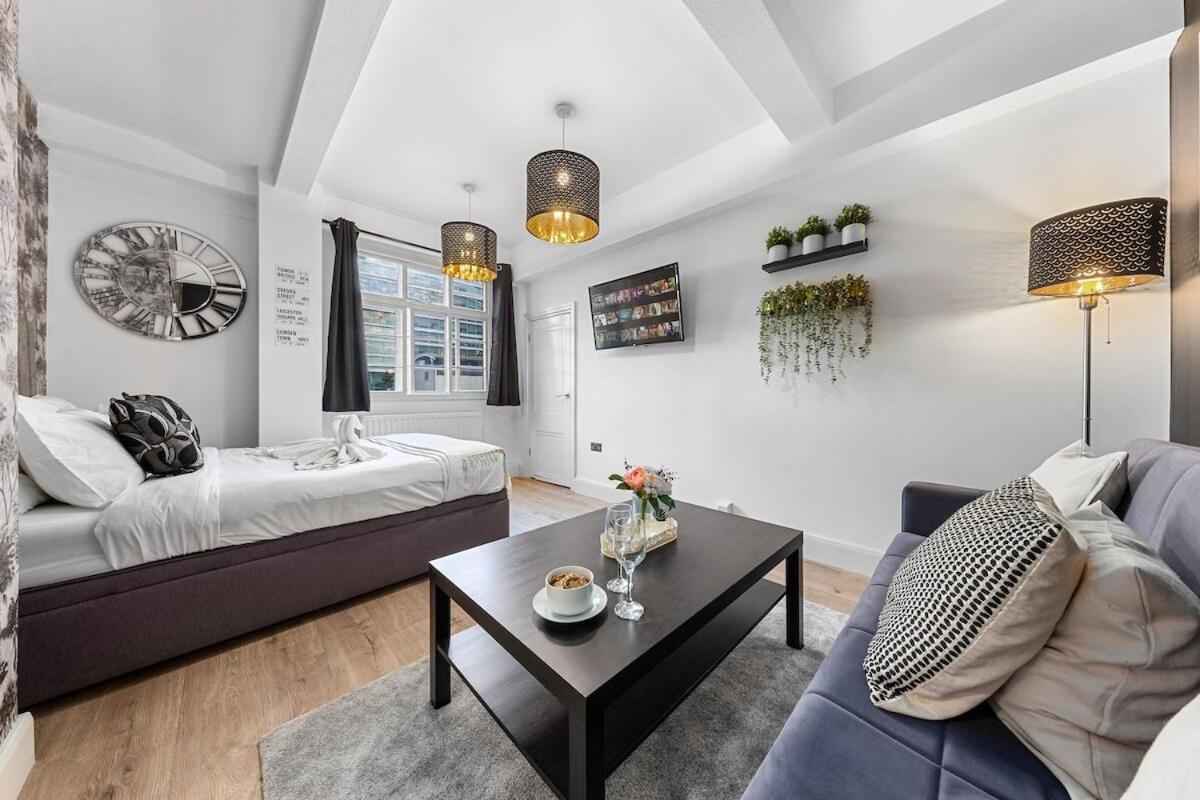 Central London Luxury, Relaxing Apartment! 2 Mins From Paddington Station! 客房 照片