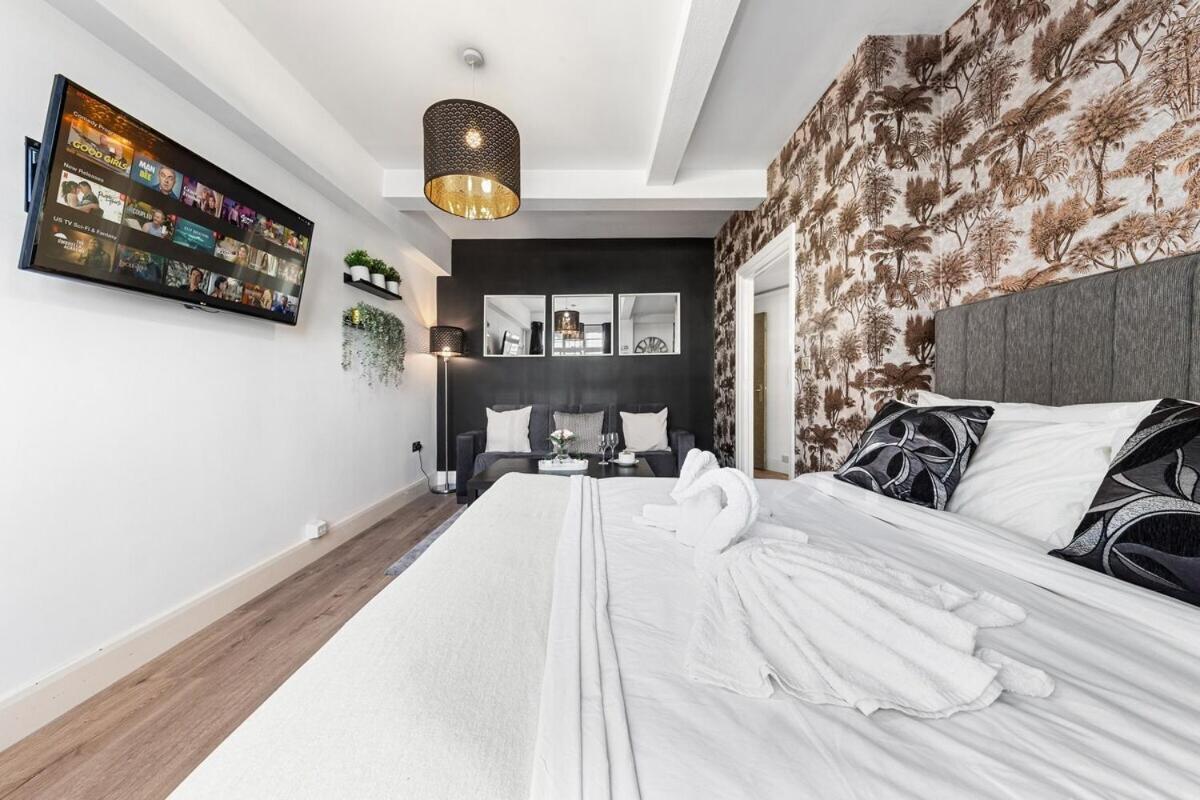 Central London Luxury, Relaxing Apartment! 2 Mins From Paddington Station! 客房 照片